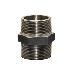Black-Mild-Steel-Threaded-Hex-Nipple