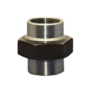 Black-Mild-Steel-Threaded-Union