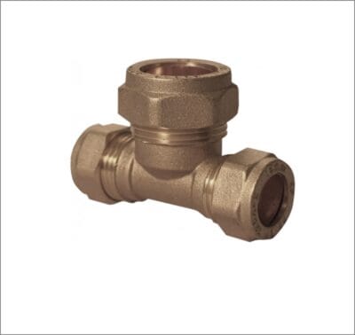 Both-Ends-Reducing-Tee-Brass-Compression-Fitting