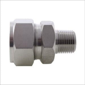 MALE-CONNECTOR-BSPT-TWIN-FERRULE-STAINLESS-STEEL