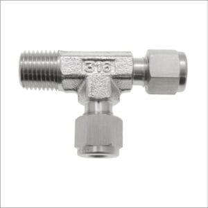 MALE-RUN-TEE-NPT-TWIN-FERRULE-STAINLESS-STEEL
