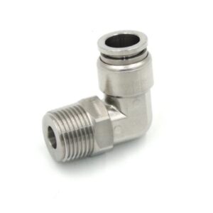 MALE SWIVEL ELBOW NPT PUSH IN FITTINGS STAINLESS STEEL 316