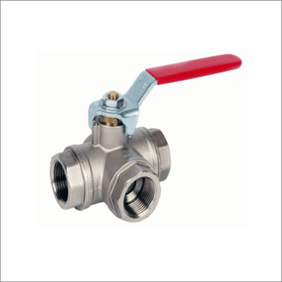 3-Way-T-Port-Brass-Ball-Valve-BSP-Parallel-Female-Ends-ISO 228-1