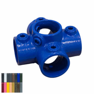 4-Way-Cross-with-Central-Tube-Powder-Coated