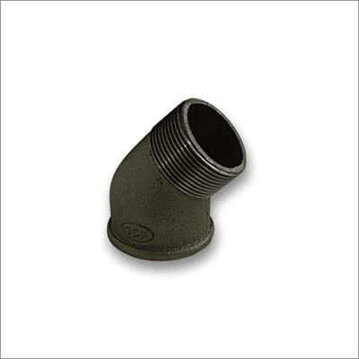 Black-Malleable-Iron-Elbow-Male-Female-45-Degree