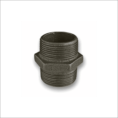 Black-Malleable-Iron-Hexagon-Nipple