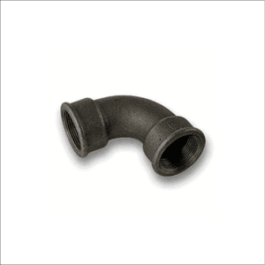 Black-Malleable-Iron-Short-Bend-Female-Female-90-Degree
