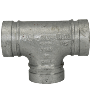 Tee-Short-Radius-Galvanised-Grooved-Pipe-Fitting